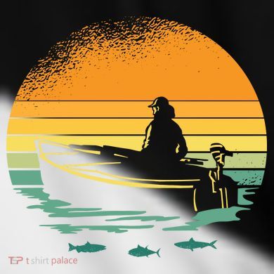 Retro Sunset Boat Toddler Fine Jersey T-Shirt