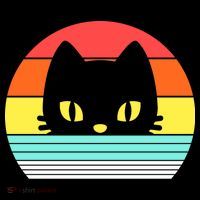Retro Sunset Cat T-Shirt thumb 7
