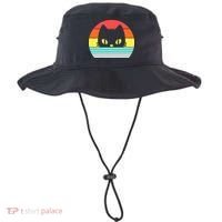 Retro Sunset Cat Bucket Hat thumb 0