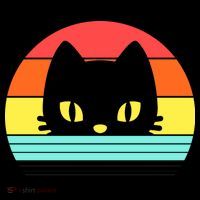 Retro Sunset Cat Coffee Mug thumb 5
