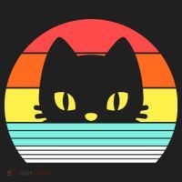 Retro Sunset Cat Tumbler thumb 3