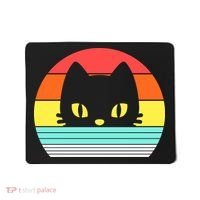 Retro Sunset Cat Mousepad thumb 0
