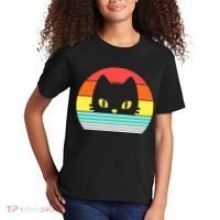Retro Sunset Cat Kids T-Shirt thumb 2
