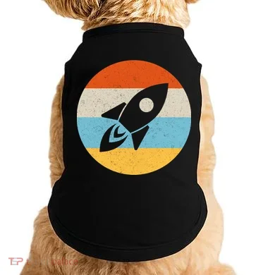 Retro Sunset Spaceship Doggie Tank