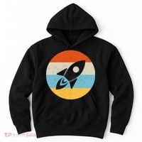 Retro Sunset Spaceship Hoodie thumb 0