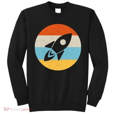 Retro Sunset Spaceship Sweatshirt