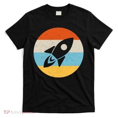 Retro Sunset Spaceship T-Shirt