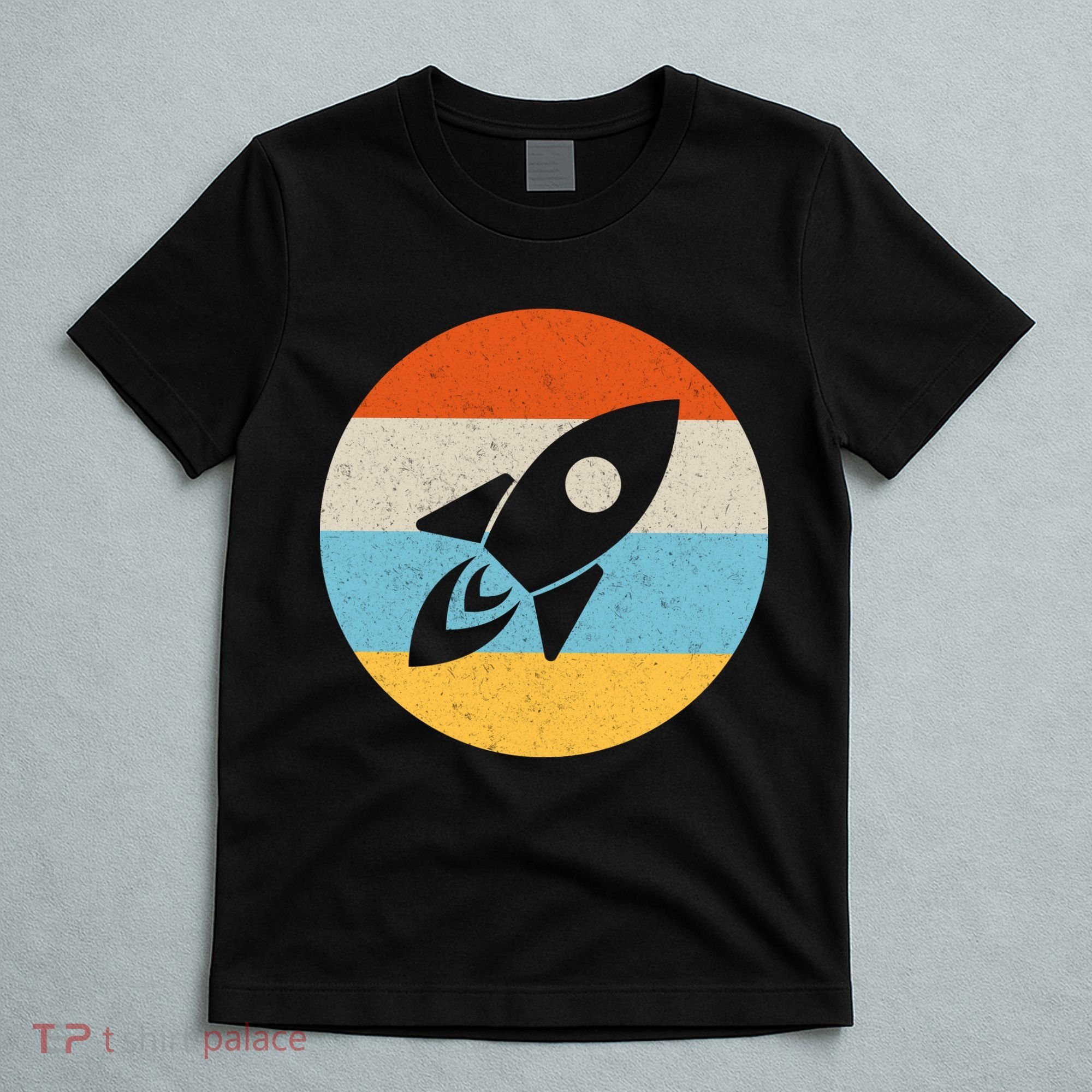 Retro Sunset Spaceship T-Shirt