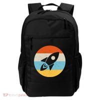 Retro Sunset Spaceship Backpack thumb 0