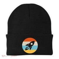 Retro Sunset Spaceship Beanie thumb 0