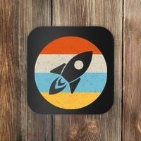 Retro Sunset Spaceship Coaster thumb 0