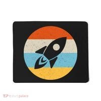 Retro Sunset Spaceship Mousepad thumb 0