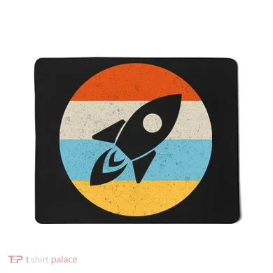 Retro Sunset Spaceship Mousepad