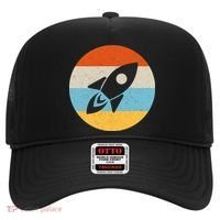 Retro Sunset Spaceship Hat thumb 0