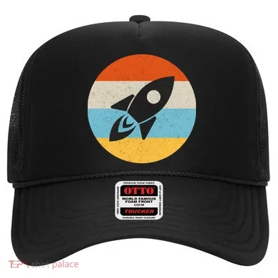Retro Sunset Spaceship Hat