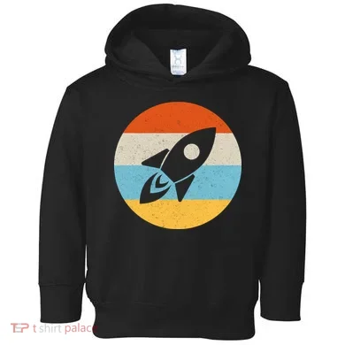 Retro Sunset Spaceship Toddler Hoodie
