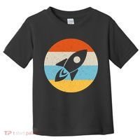 Retro Sunset Spaceship Toddler T-Shirt thumb 0