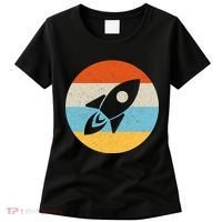 Retro Sunset Spaceship Women's T-Shirt thumb 0
