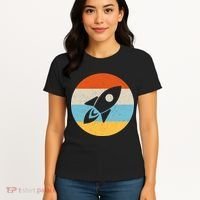 Retro Sunset Spaceship Women's T-Shirt thumb 4
