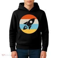 Retro Sunset Spaceship Kids Hoodie thumb 4