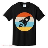 Retro Sunset Spaceship Kids T-Shirt thumb 0