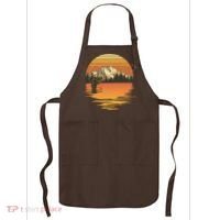 Retro Sunset Sunrise Fly Fisherman Apron thumb 0