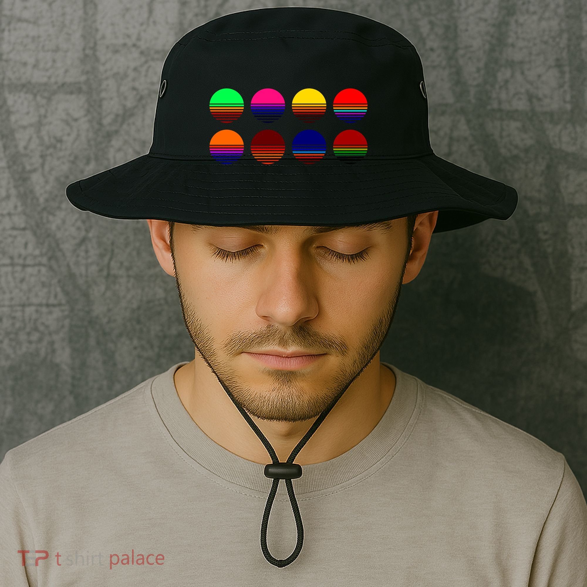 Retro Sunsets Bucket Hat