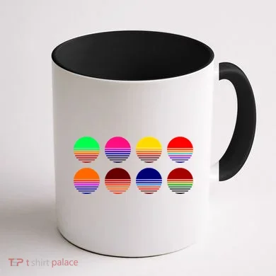 Retro Sunsets Coffee Mug back