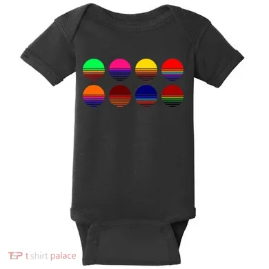 Retro Sunsets Baby Bodysuit