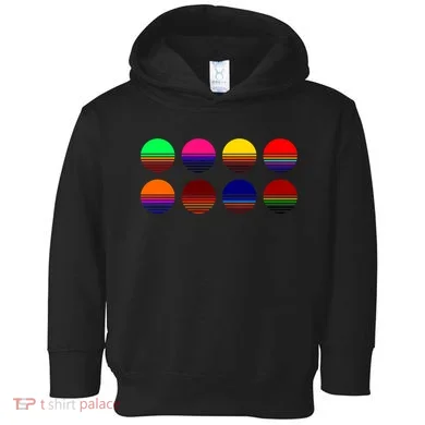 Retro Sunsets Toddler Hoodie