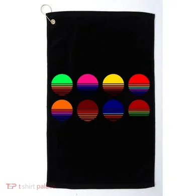 Retro Sunsets Golf Towel
