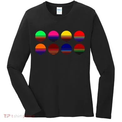 Retro Sunsets Women's Long Sleeve Shirt