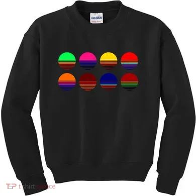 Retro Sunsets Kids Sweatshirt