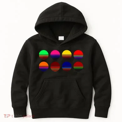 Retro Sunsets Kids Hoodie