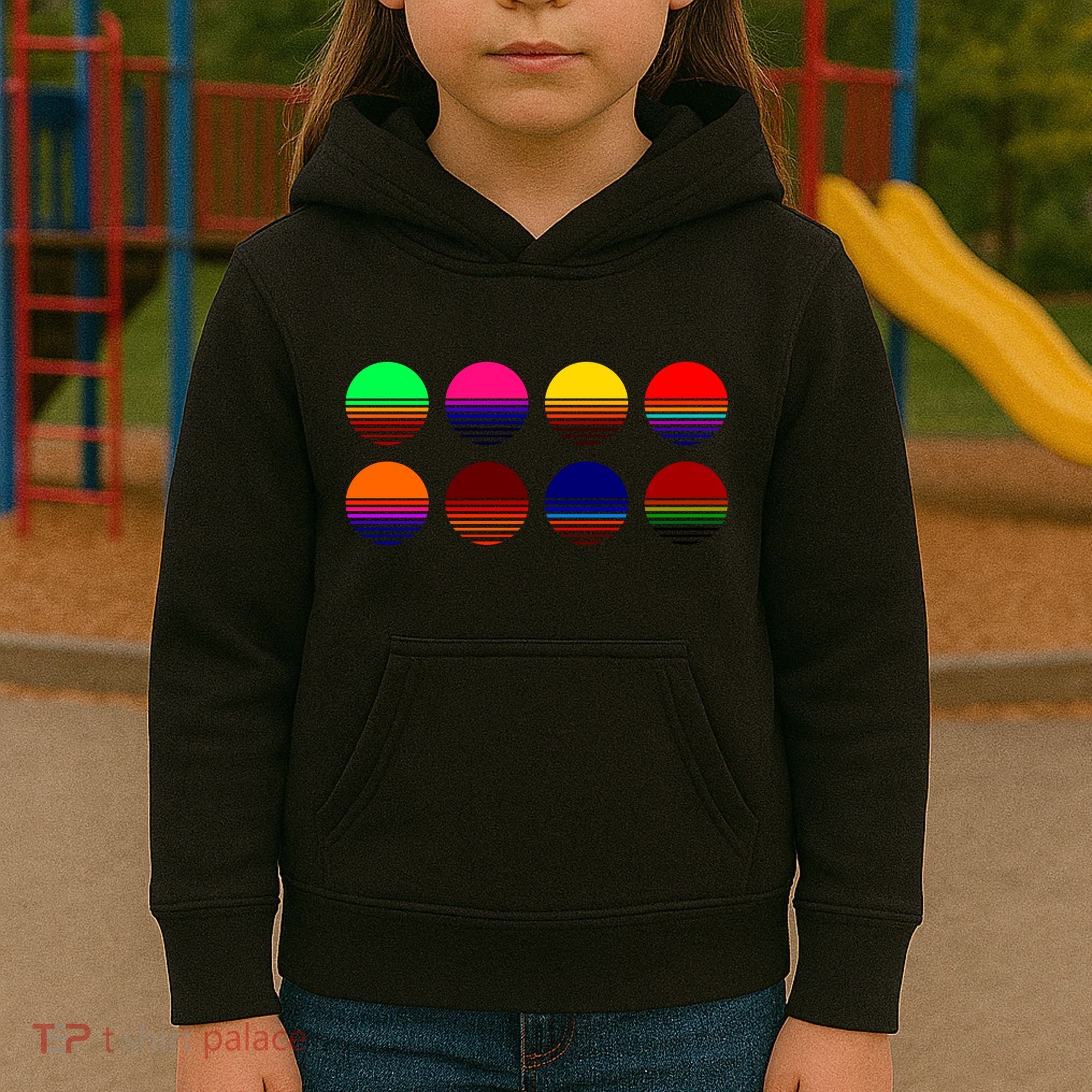 Retro Sunsets Kids Hoodie