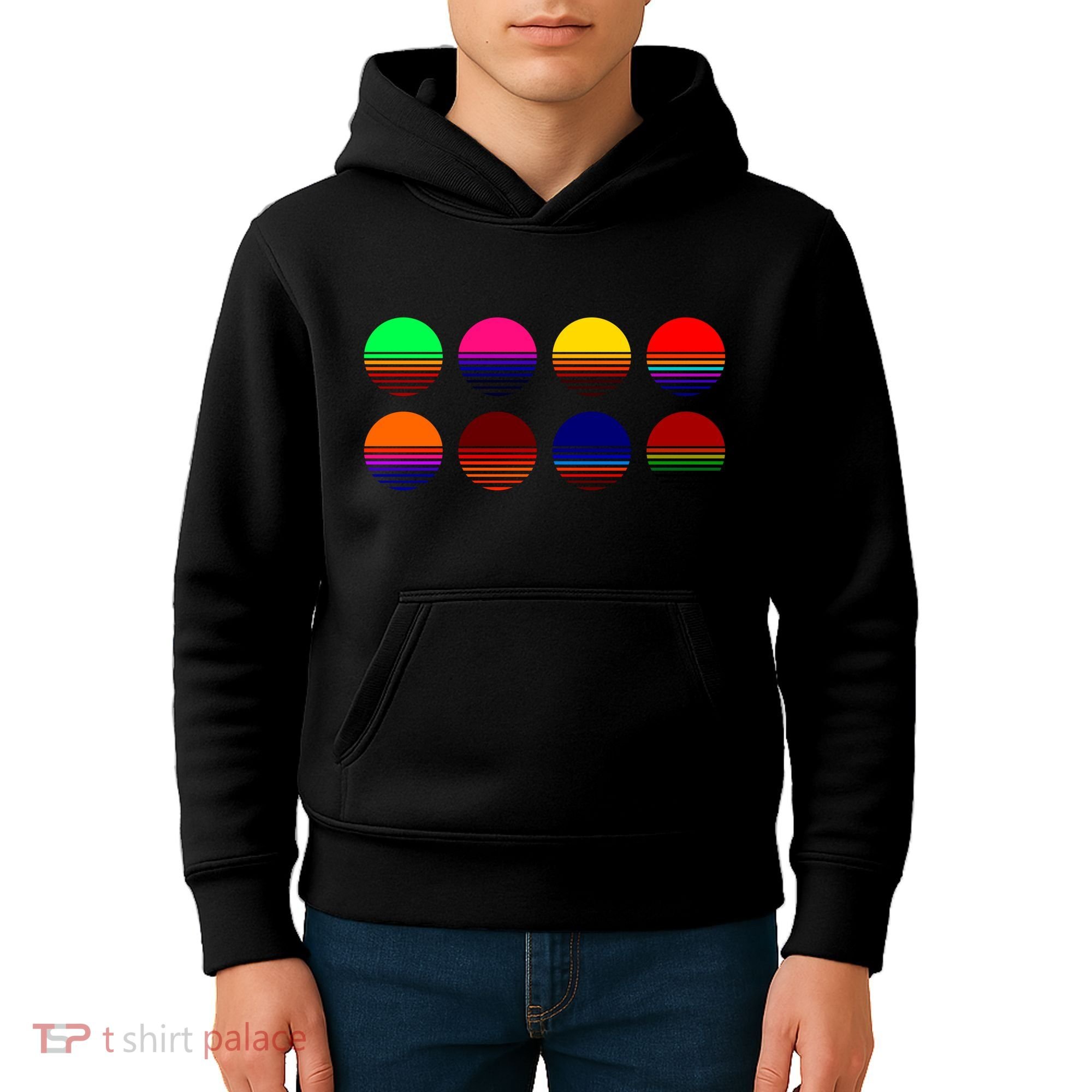 Retro Sunsets Kids Hoodie