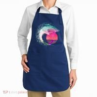 Retro Surfer Shark Wave Apron thumb 2