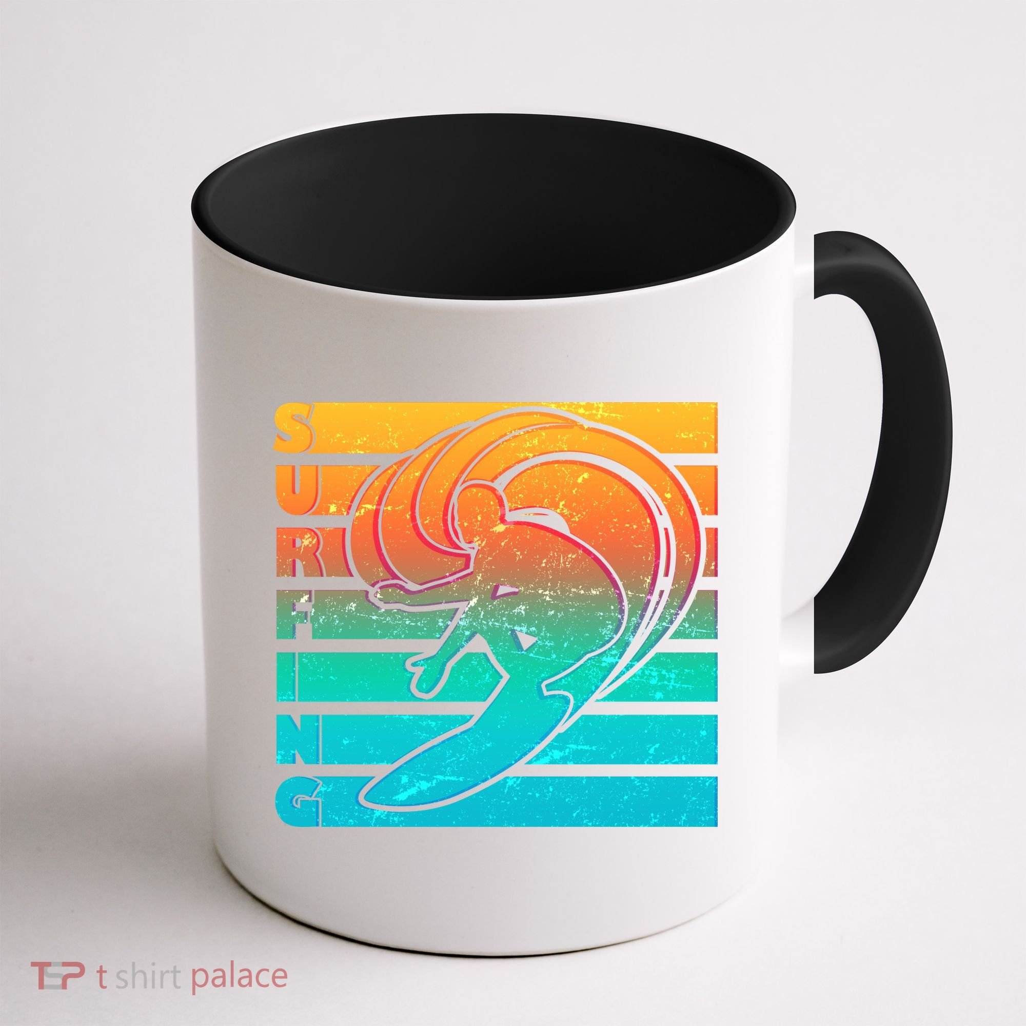 Retro Surfing Coffee Mug