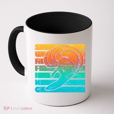 Retro Surfing Coffee Mug