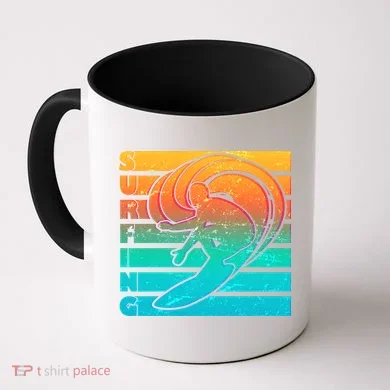 Retro Surfing Coffee Mug