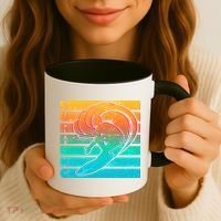 Retro Surfing Coffee Mug thumb 3