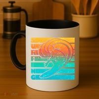 Retro Surfing Coffee Mug thumb 4