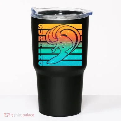 Retro Surfing Tumbler