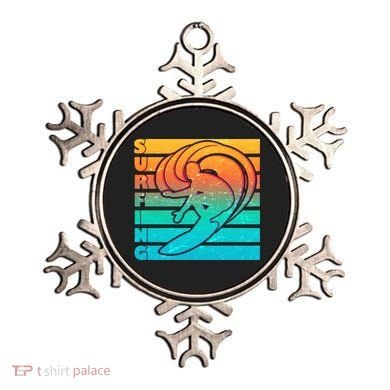 Retro Surfing Ornament
