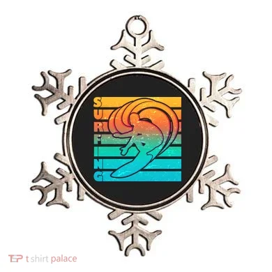 Retro Surfing Ornament