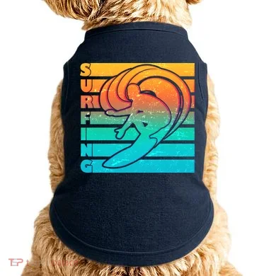 Retro Surfing Doggie Tank