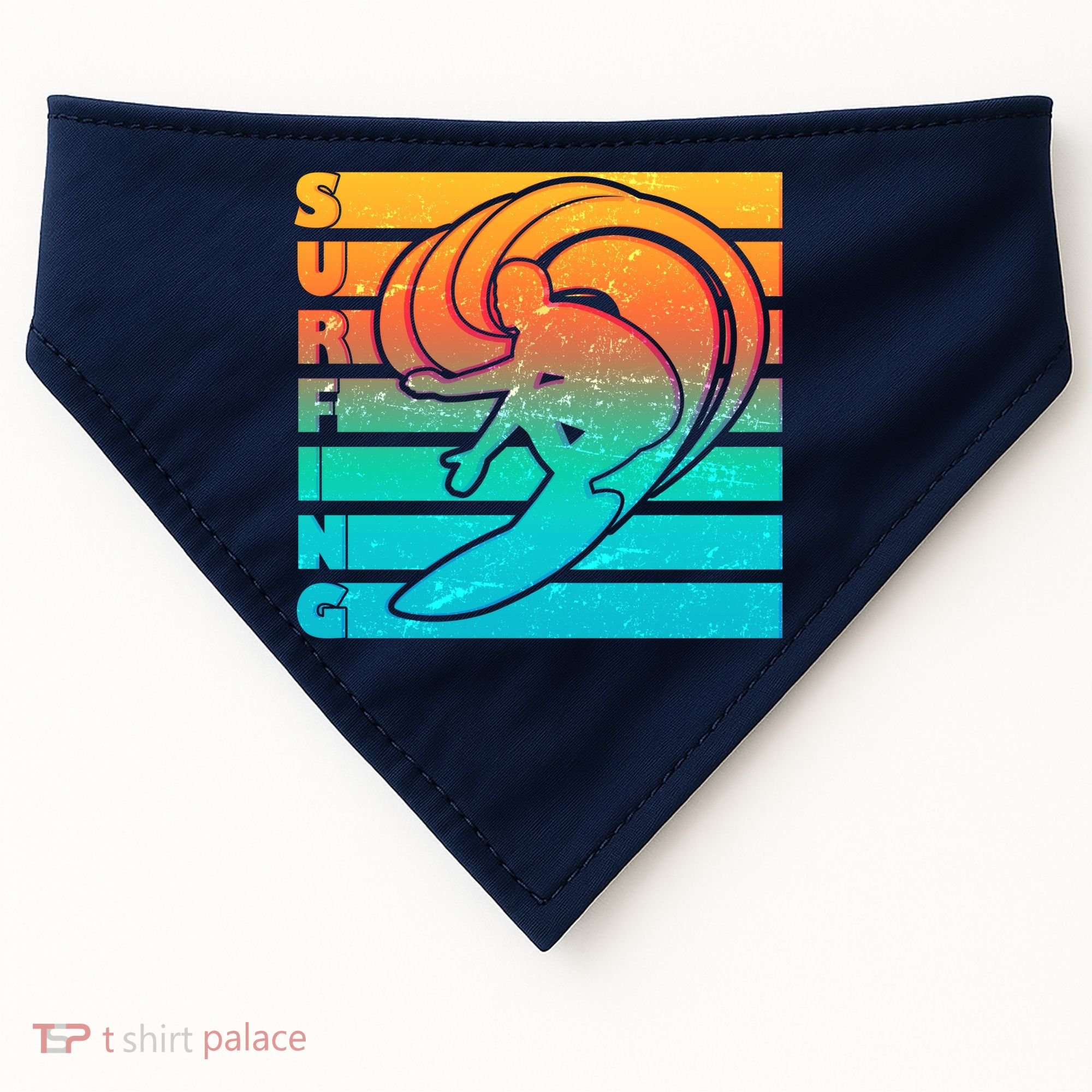 Retro Surfing USA-Made Doggie Bandana