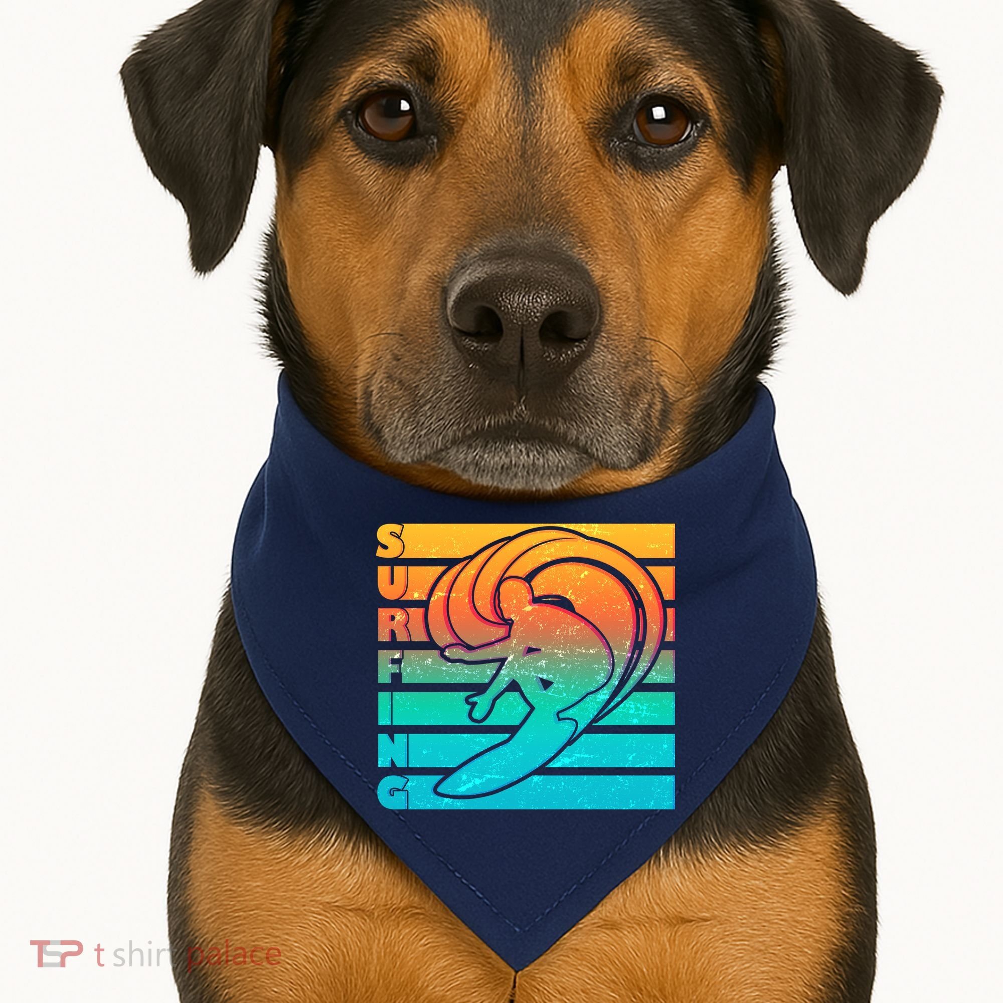 Retro Surfing USA-Made Doggie Bandana