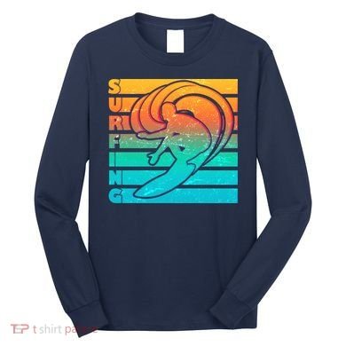 Retro Surfing Long Sleeve Shirt
