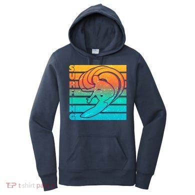 Retro Surfing Women's Hoodie